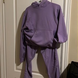 TNA AIRY FLEECE PERFECT HOODIE/ SWEATPANT SET